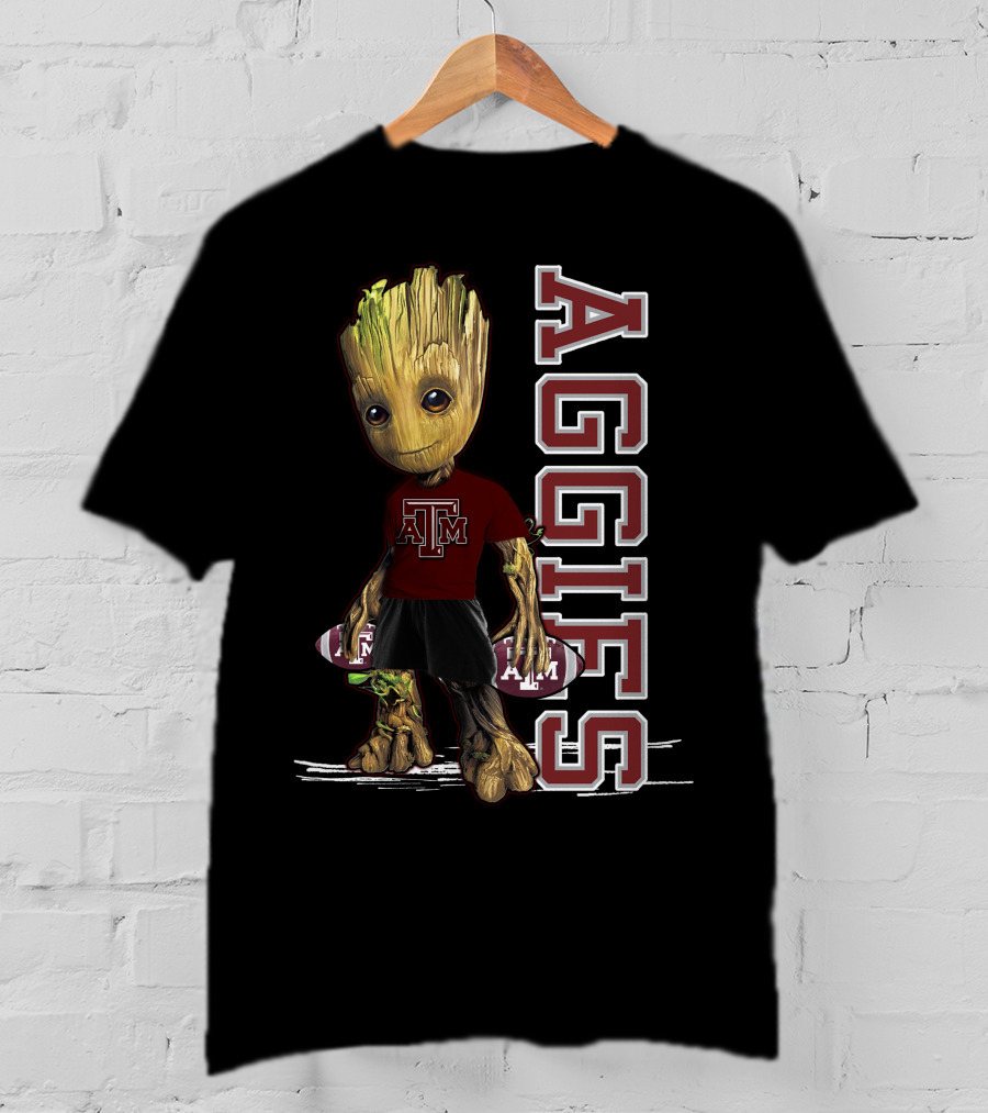Groot Texas A&M Aggies Football Fan T-Shirt