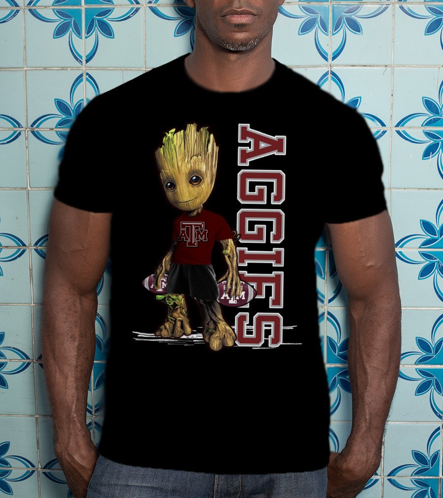 Groot Texas A&M Aggies Football Fan T-Shirt