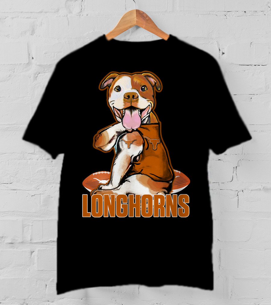 Longhorns Football Pitbull Texas Longhorns T-Shirt