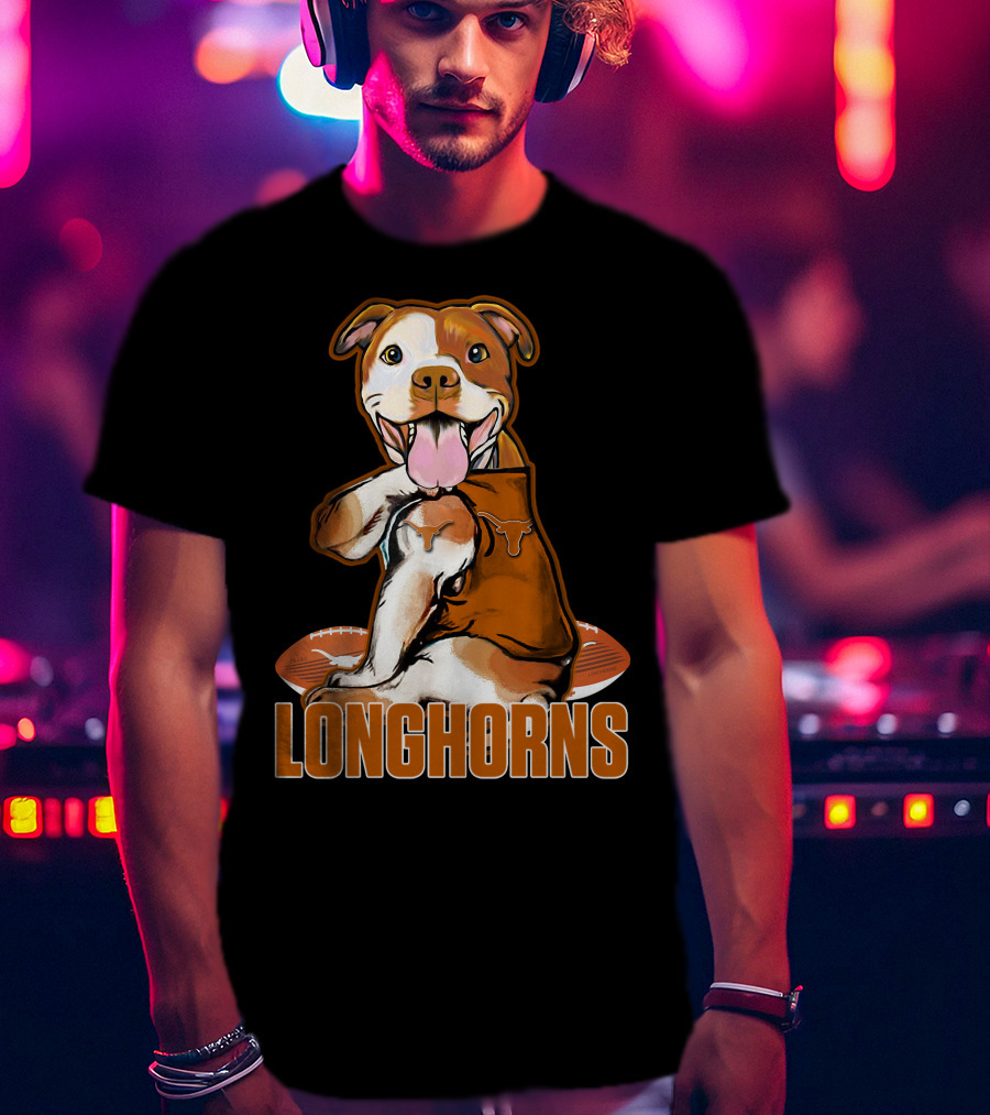 Longhorns Football Pitbull Texas Longhorns T-Shirt