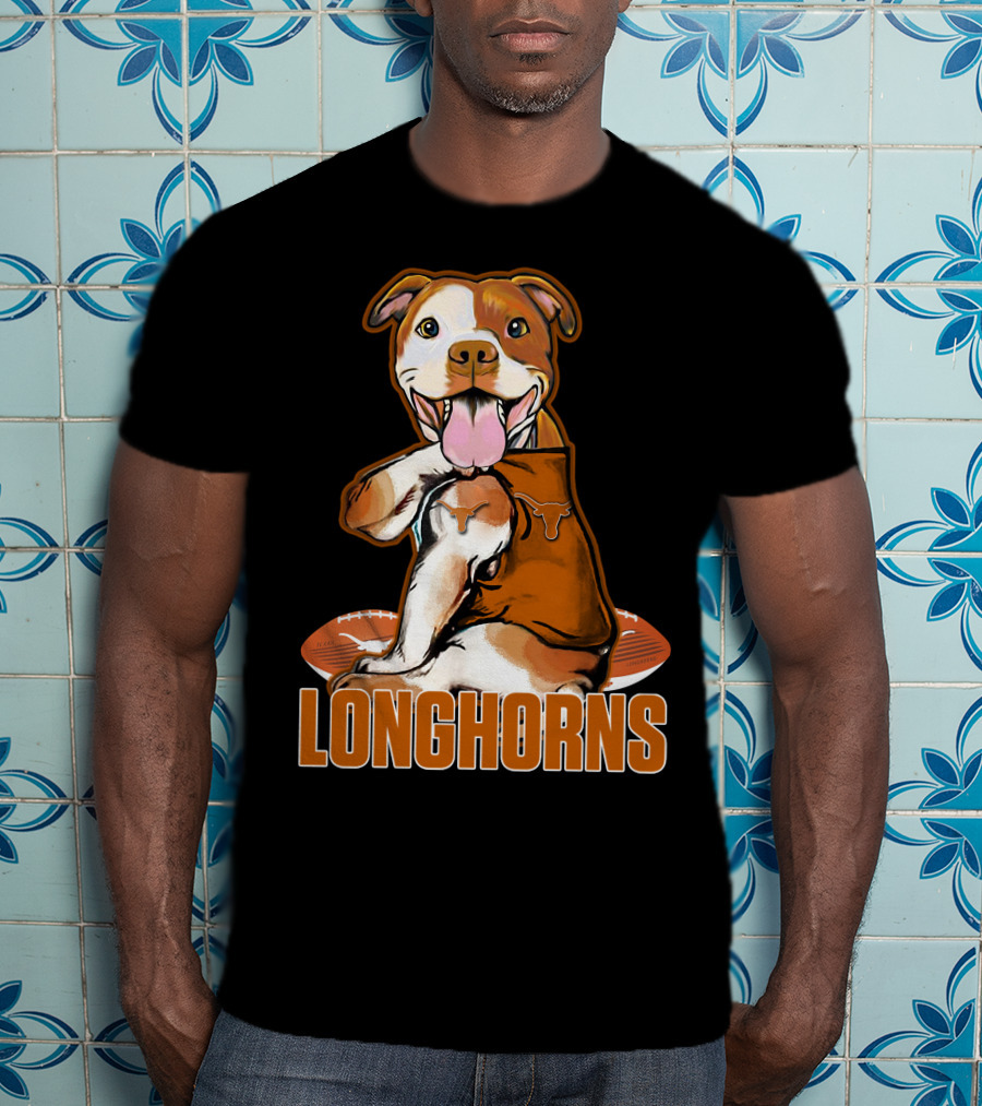Longhorns Football Pitbull Texas Longhorns T-Shirt