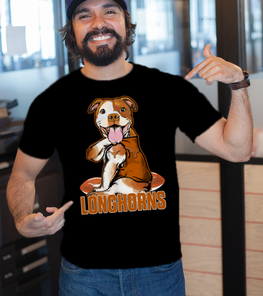 Longhorns Football Pitbull Texas Longhorns T-Shirt