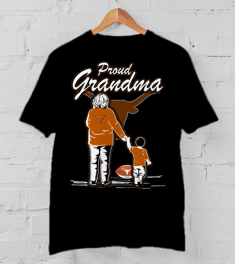 Proud Grandma Texas Longhorns Football Family T-Shirt