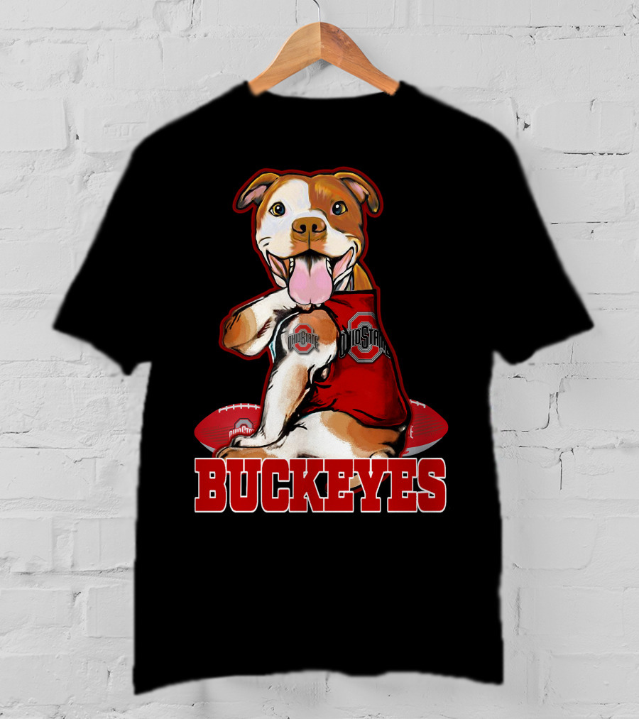 Buckeyes Pitbull Ohio State Football Team Spirit T-Shirt