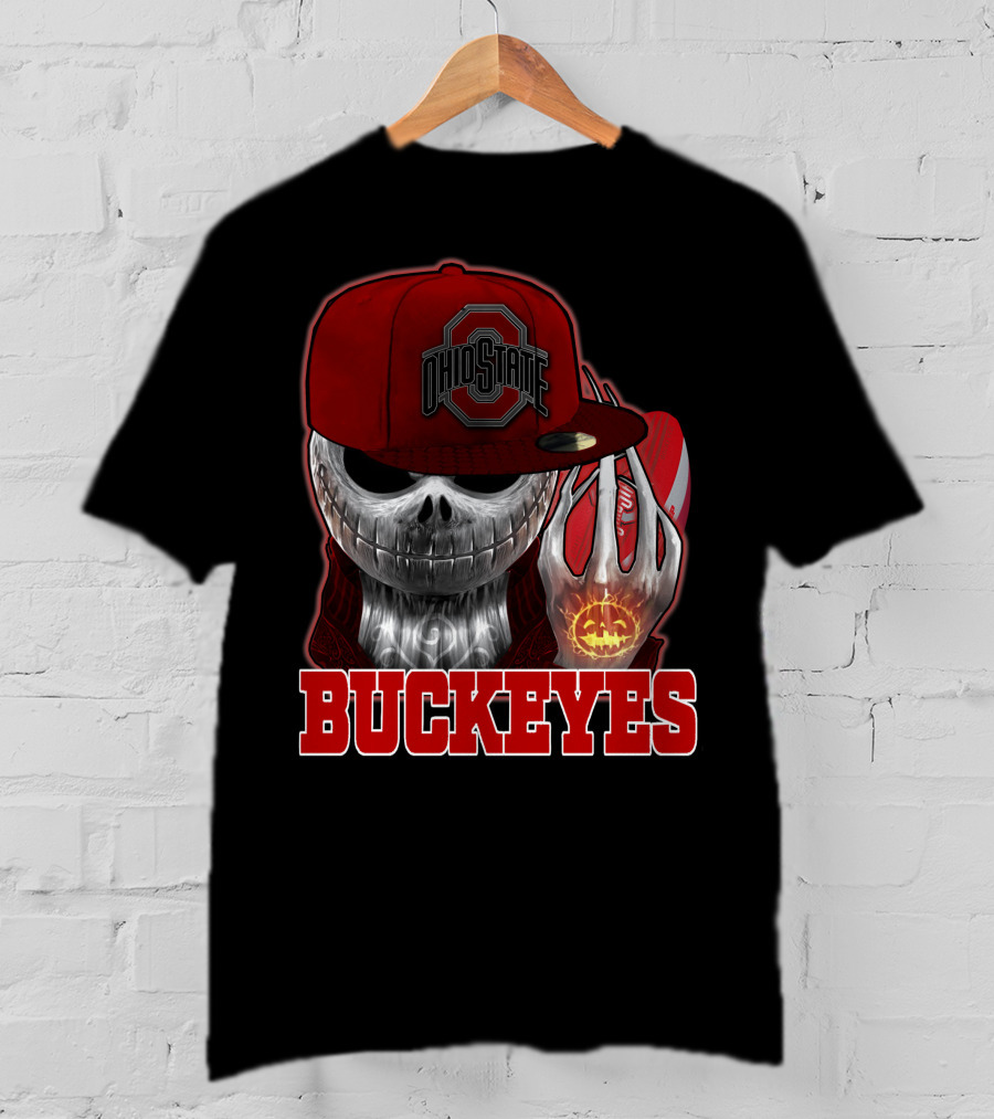 Jackskull Ohio State Buckeyes Football Fan Gear T-Shirt