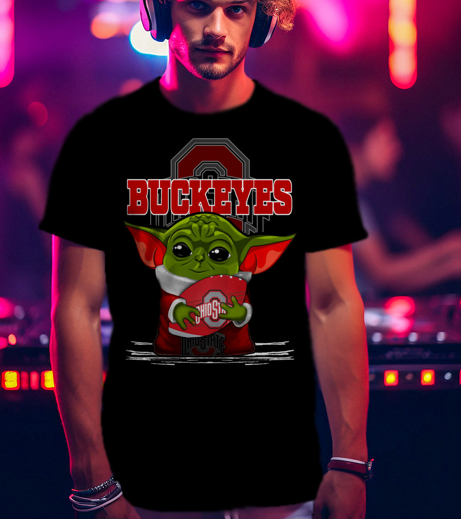 Ohio State Buckeyes Yoda Football Fan T-Shirt