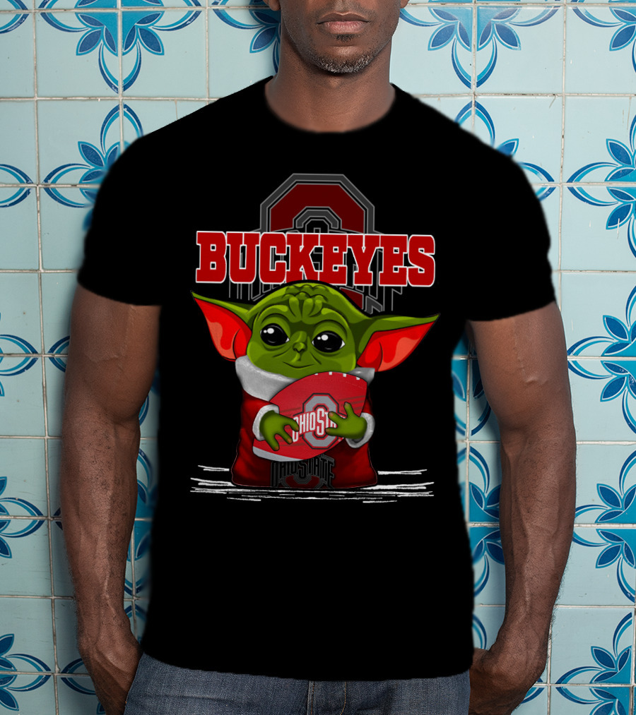 Ohio State Buckeyes Yoda Football Fan T-Shirt