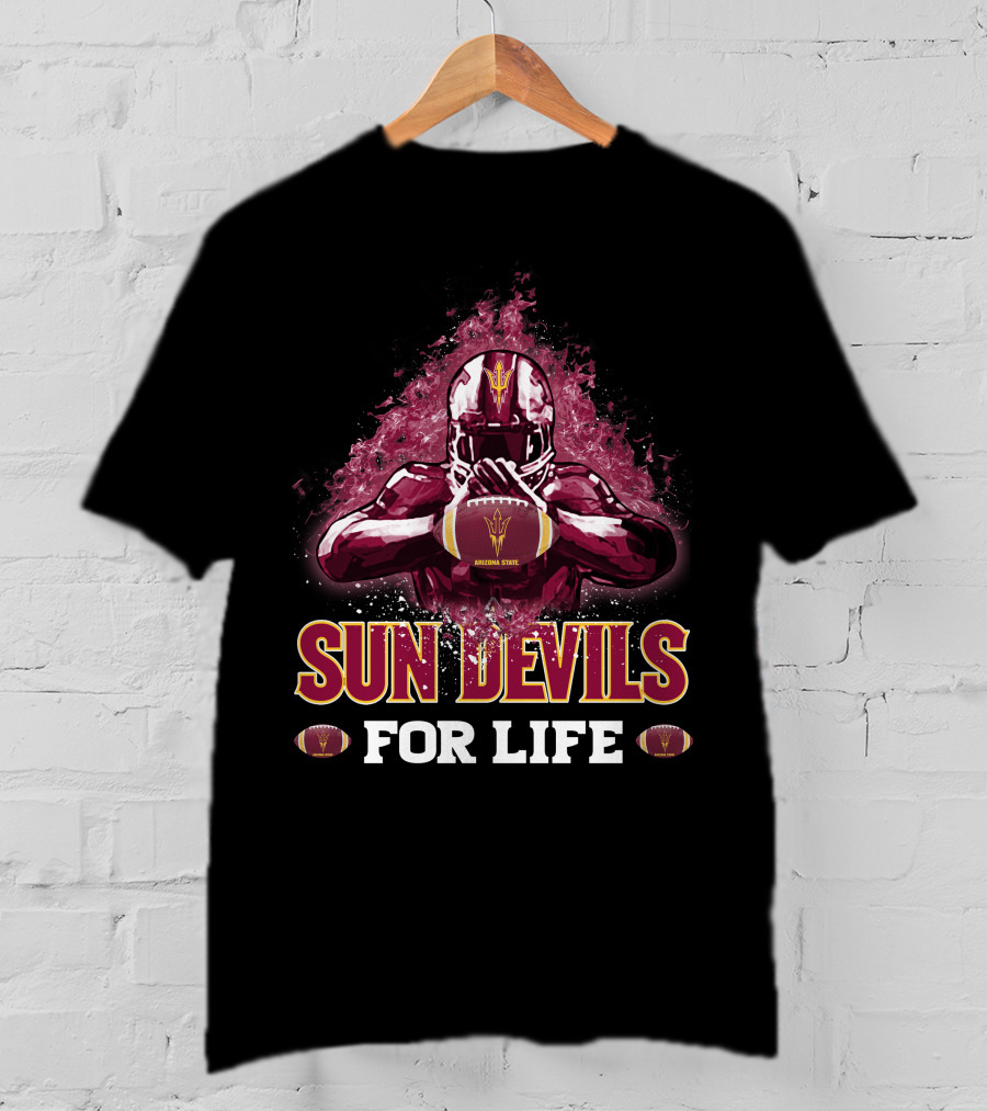 Sun Devils For Life Arizona State Football T-Shirt