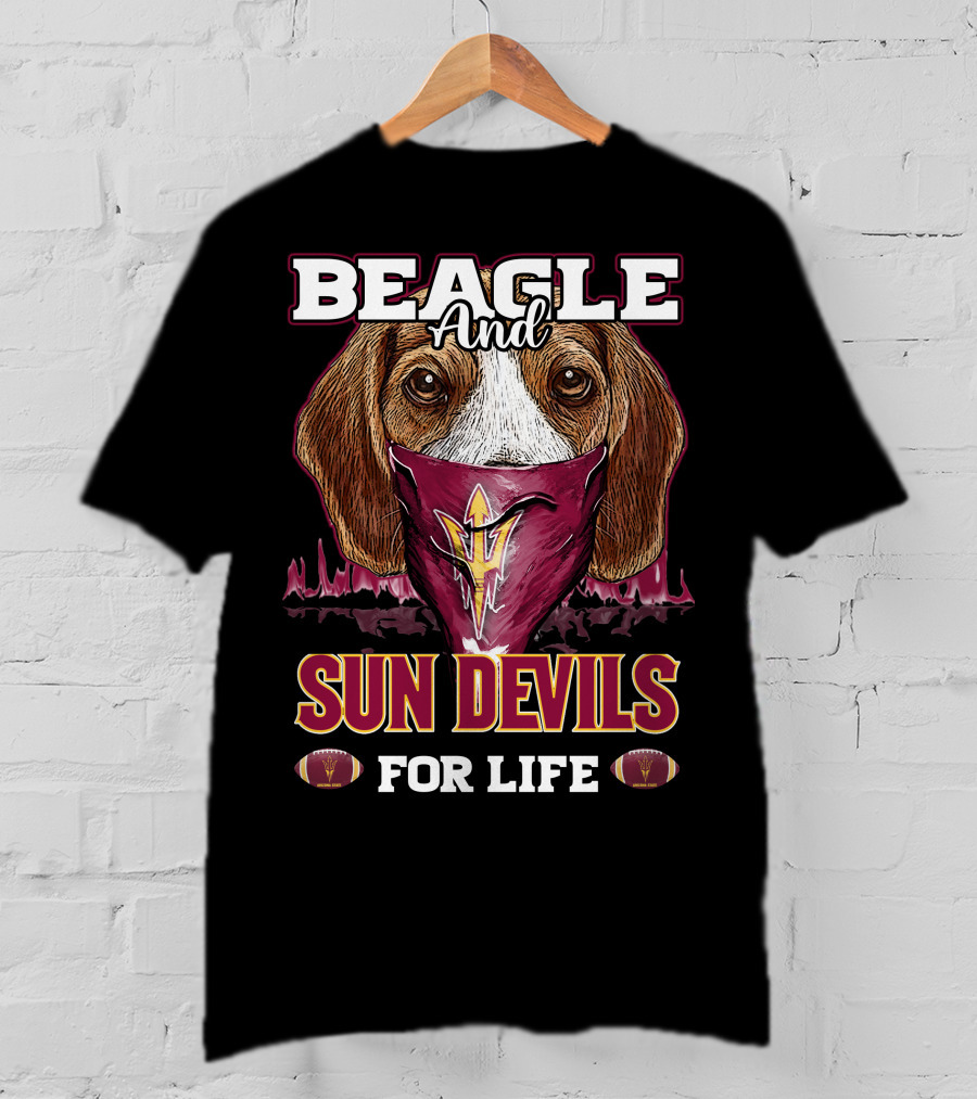 Beagle And Sun Devils For Life T-Shirt