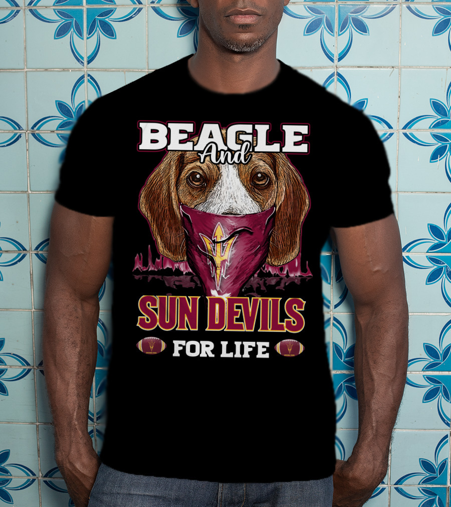 Beagle And Sun Devils For Life T-Shirt