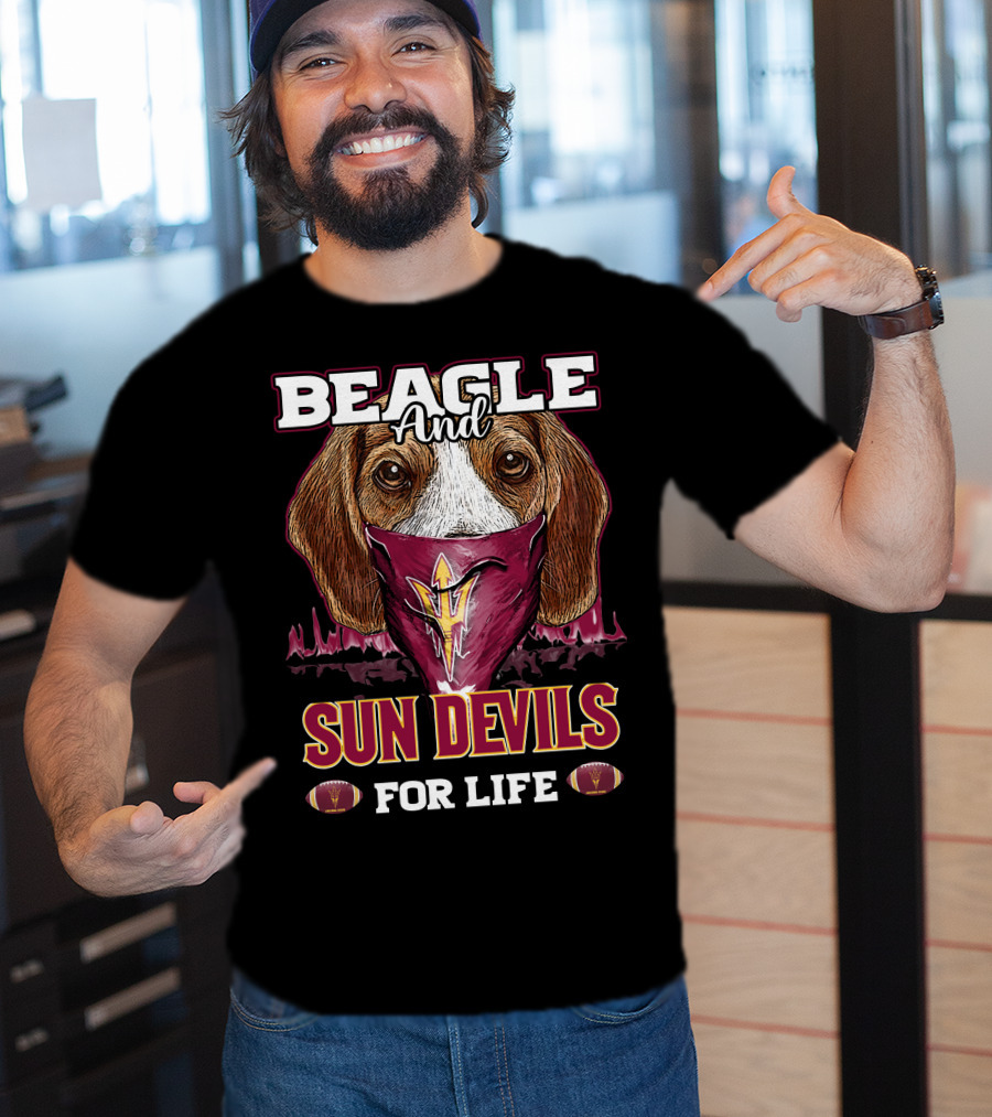 Beagle And Sun Devils For Life T-Shirt