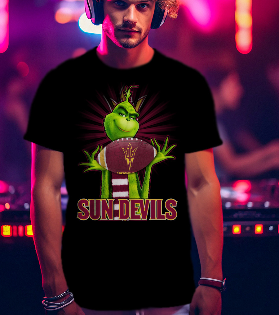 Grinch Arizona State Sun Devils Football T-Shirt