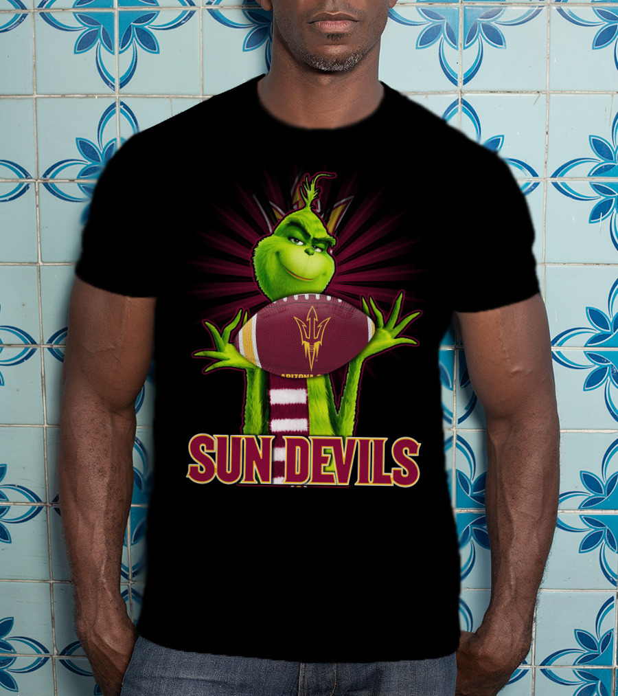 Grinch Arizona State Sun Devils Football T-Shirt