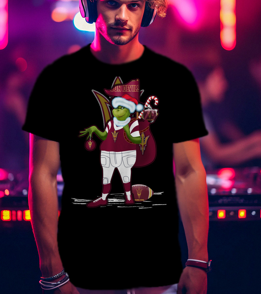 Grinchxmas Sun Devils Arizona State University Christmas T-Shirt