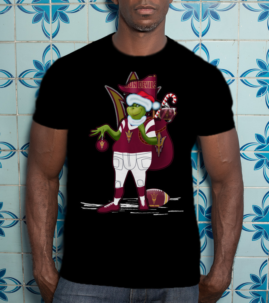 Grinchxmas Sun Devils Arizona State University Christmas T-Shirt
