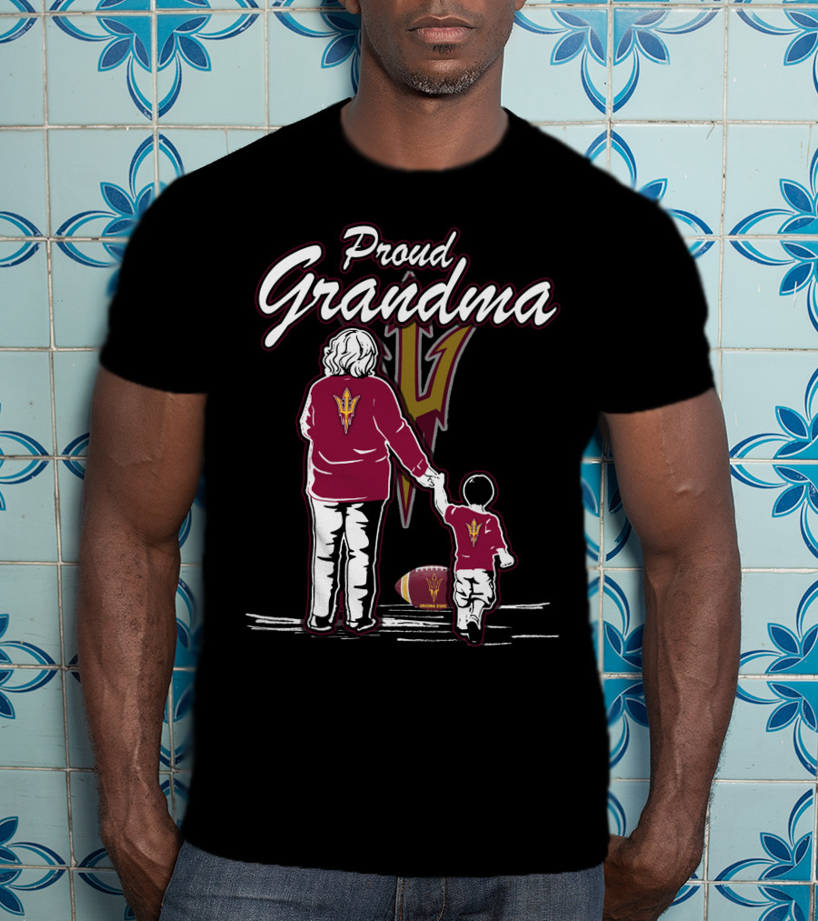 Proud Grandma Sun Devils Arizona State Football Fan T-Shirt