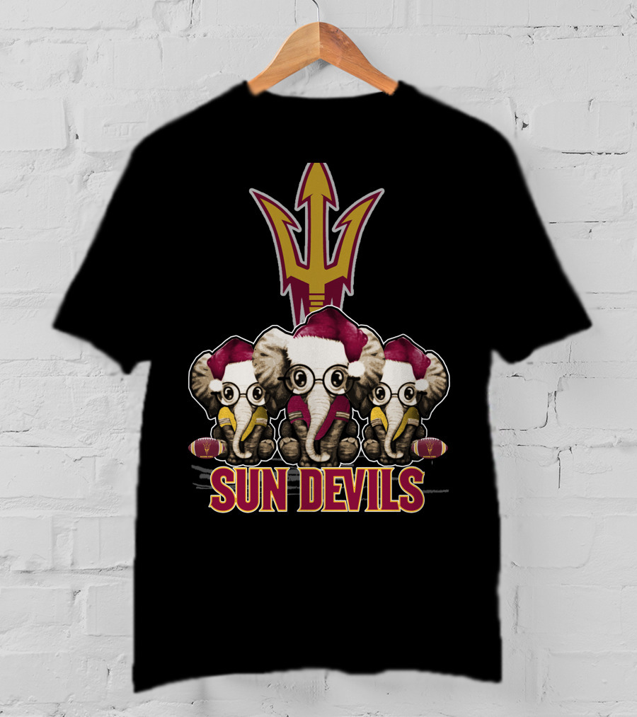 Sun Devils Elephants Christmas T-Shirt
