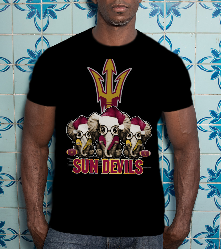 Sun Devils Elephants Christmas T-Shirt