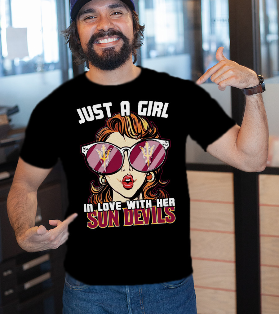 Just A Girl In Love With Her Sun Devils T-Shirt
