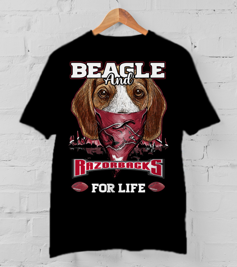 Beagle And Razorbacks For Life T-Shirt
