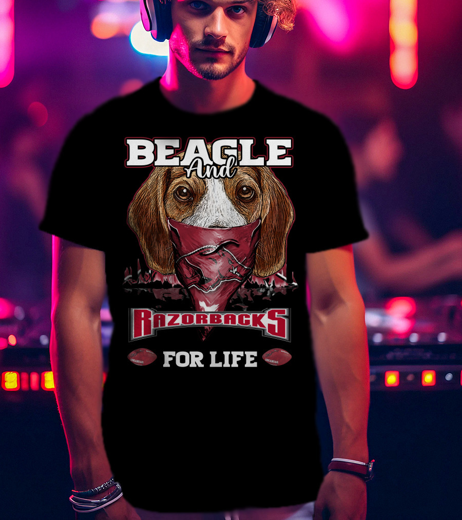 Beagle And Razorbacks For Life T-Shirt