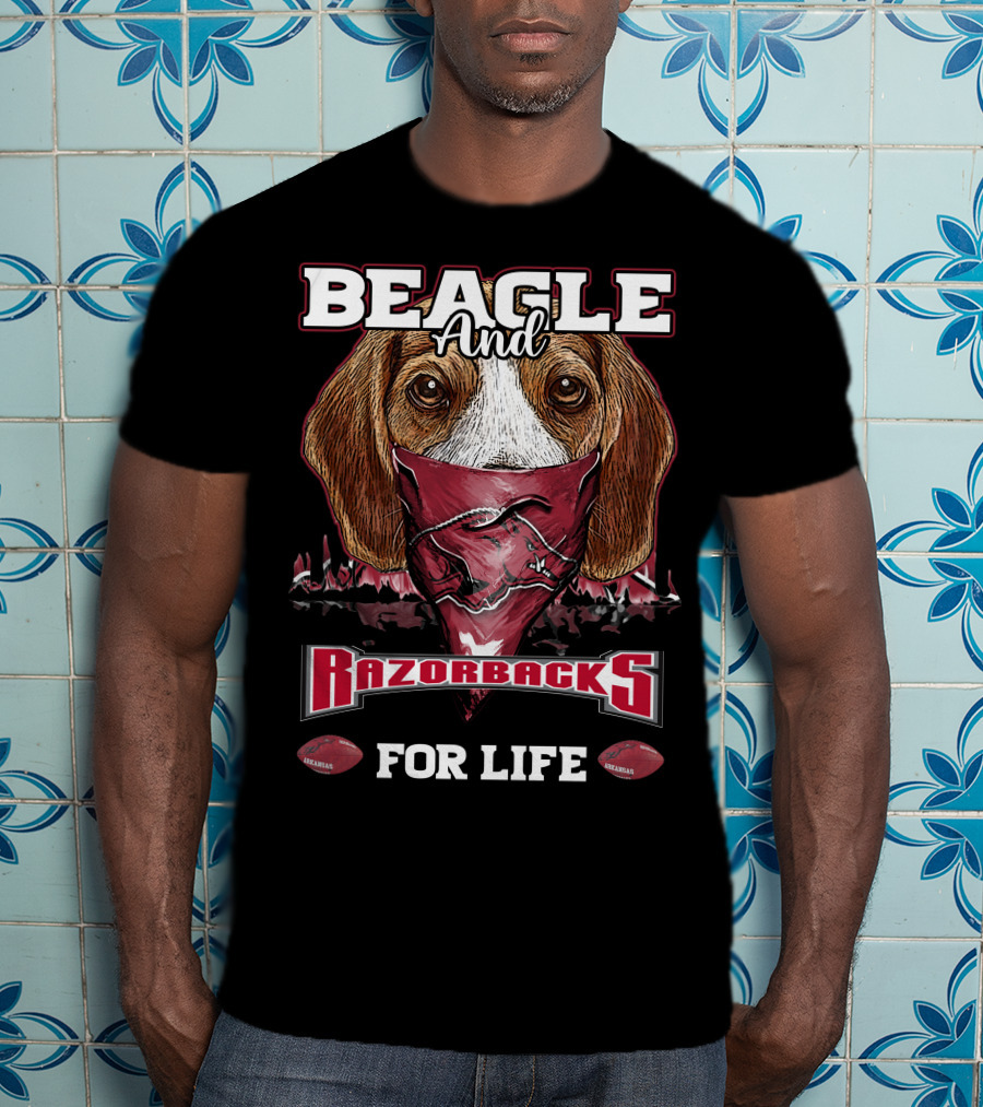 Beagle And Razorbacks For Life T-Shirt