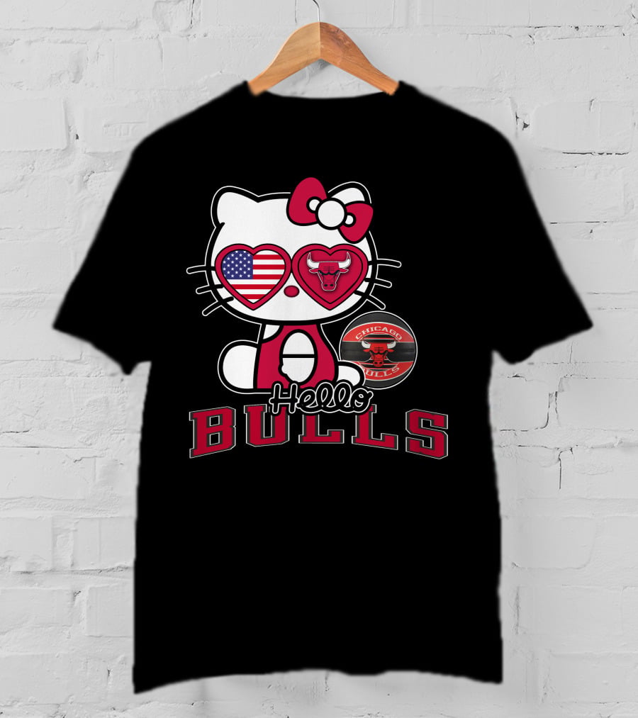 Hello Kitty Chicago Bulls USA Fan T-Shirt