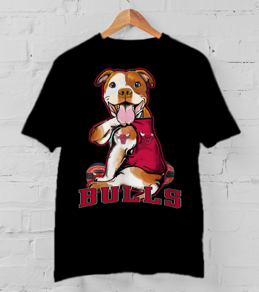 Pittbull Chicago Bulls Basketball Mascot T-Shirt