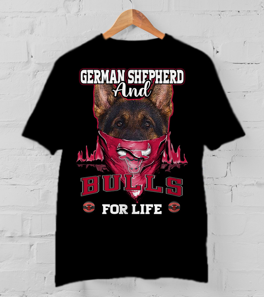 German Shepherd And Bulls For Life T-Shirt