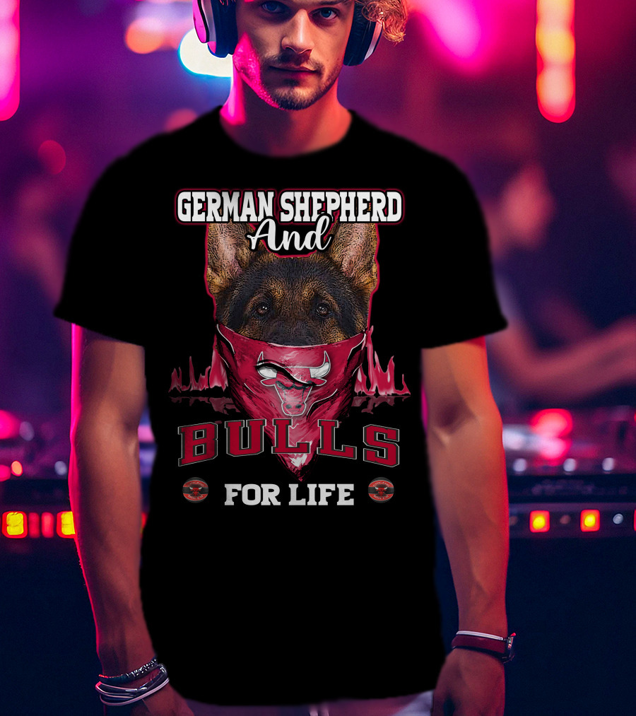 German Shepherd And Bulls For Life T-Shirt