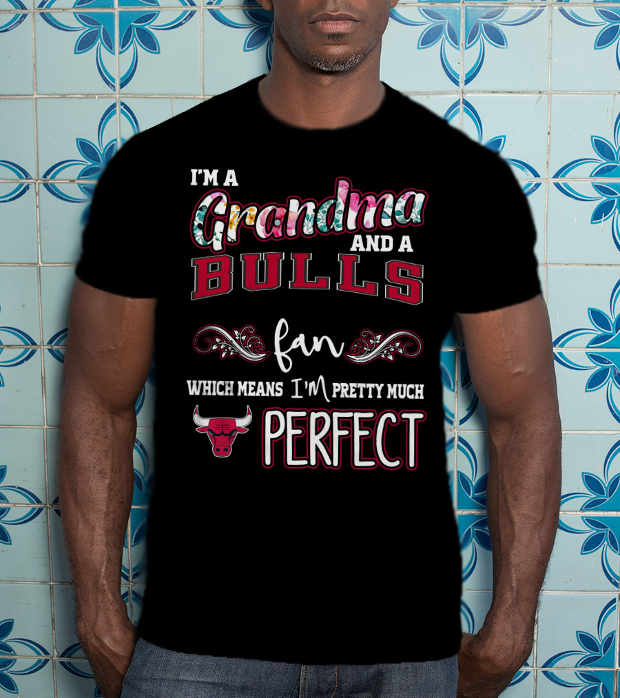 I'm A Grandma And A Bulls Fan Which Means I'm Pretty Much Perfect T-Shirt
