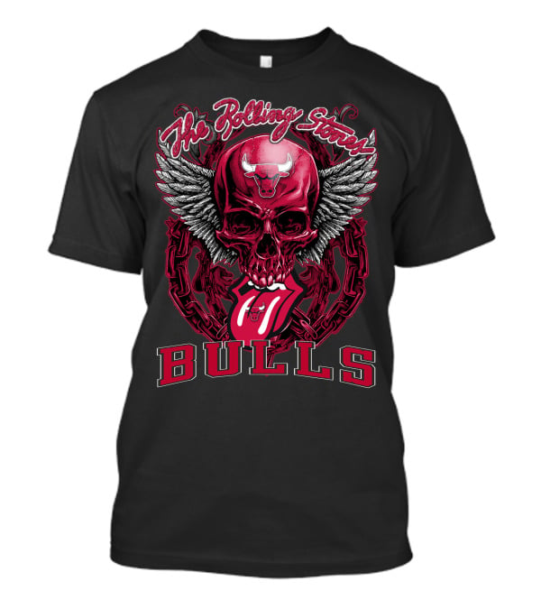 The Rolling Stones Bulls Skull With Wings And Chain T-Shirt