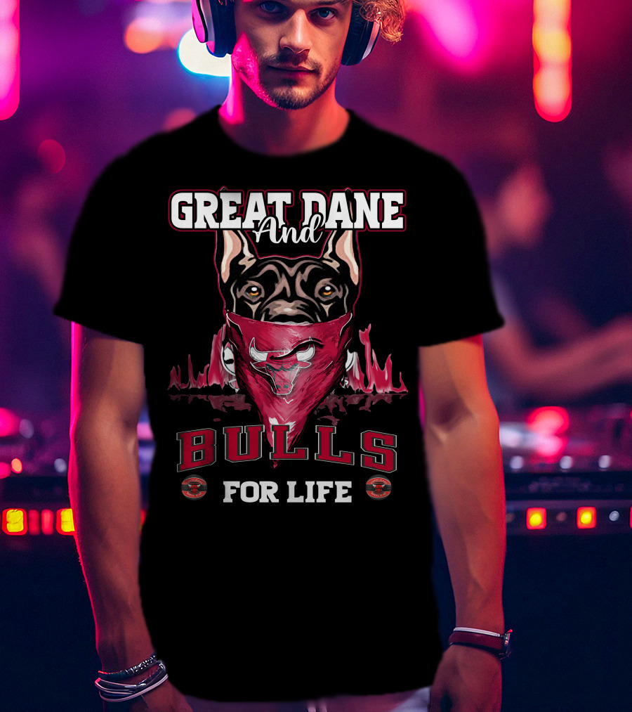 Great Dane And Bulls For Life T-Shirt