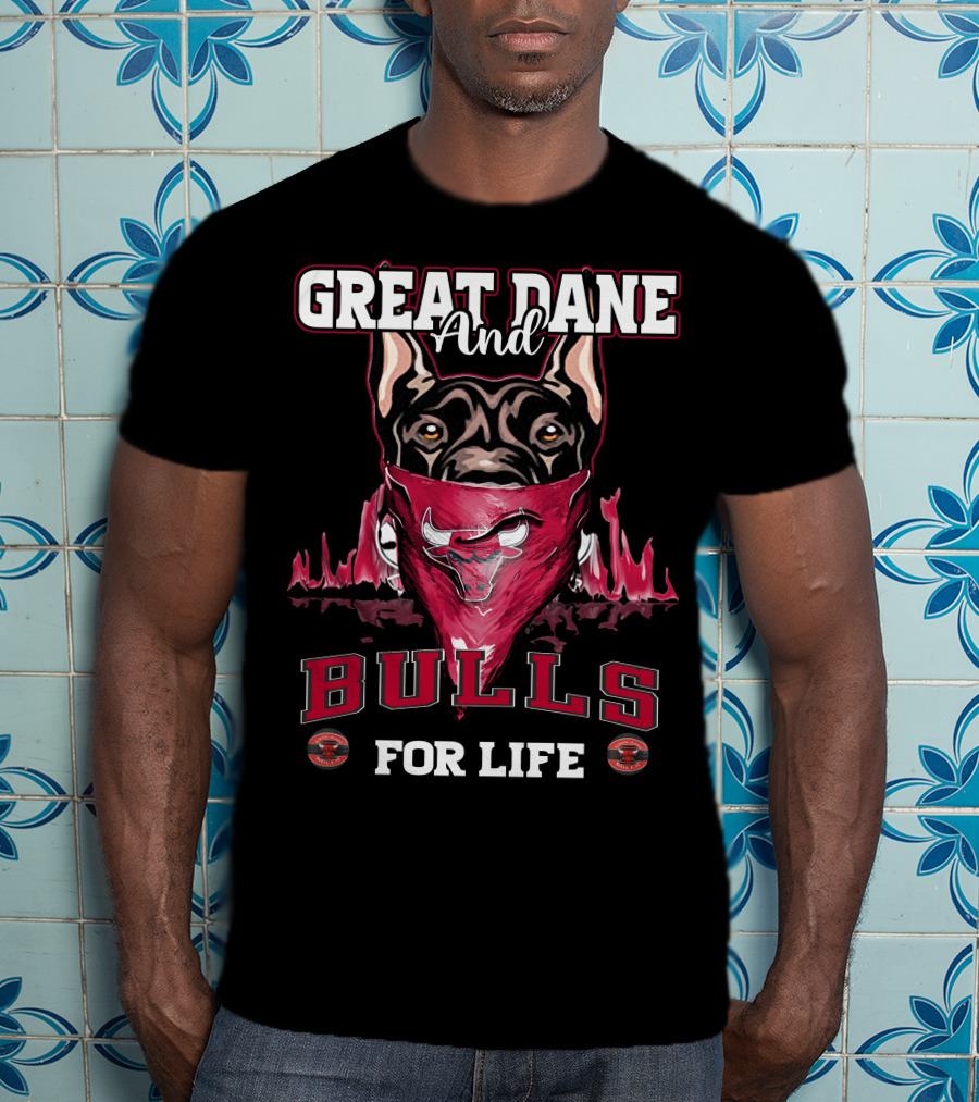 Great Dane And Bulls For Life T-Shirt