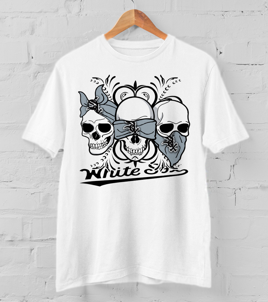 White Sox Three Skulls Bandana T-Shirt