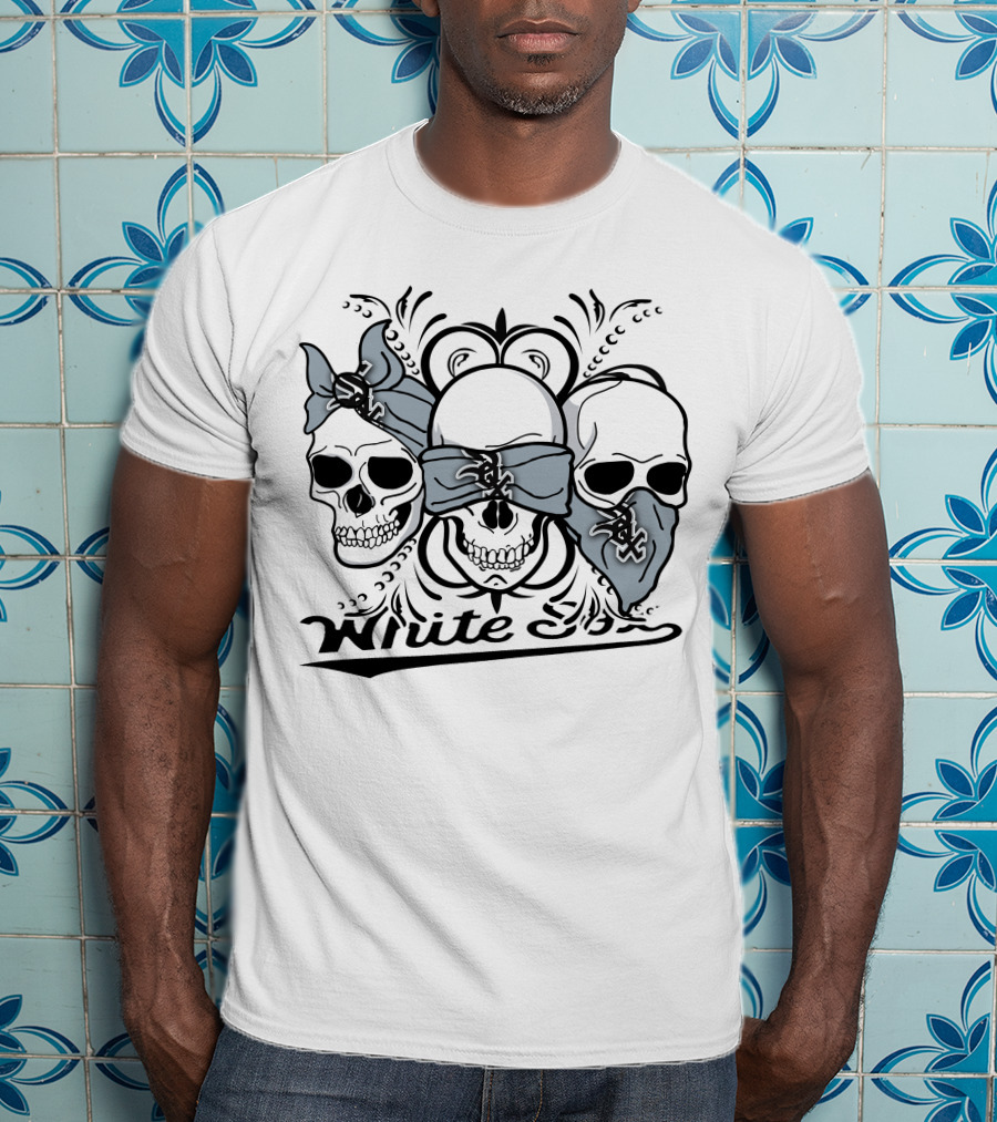 White Sox Three Skulls Bandana T-Shirt