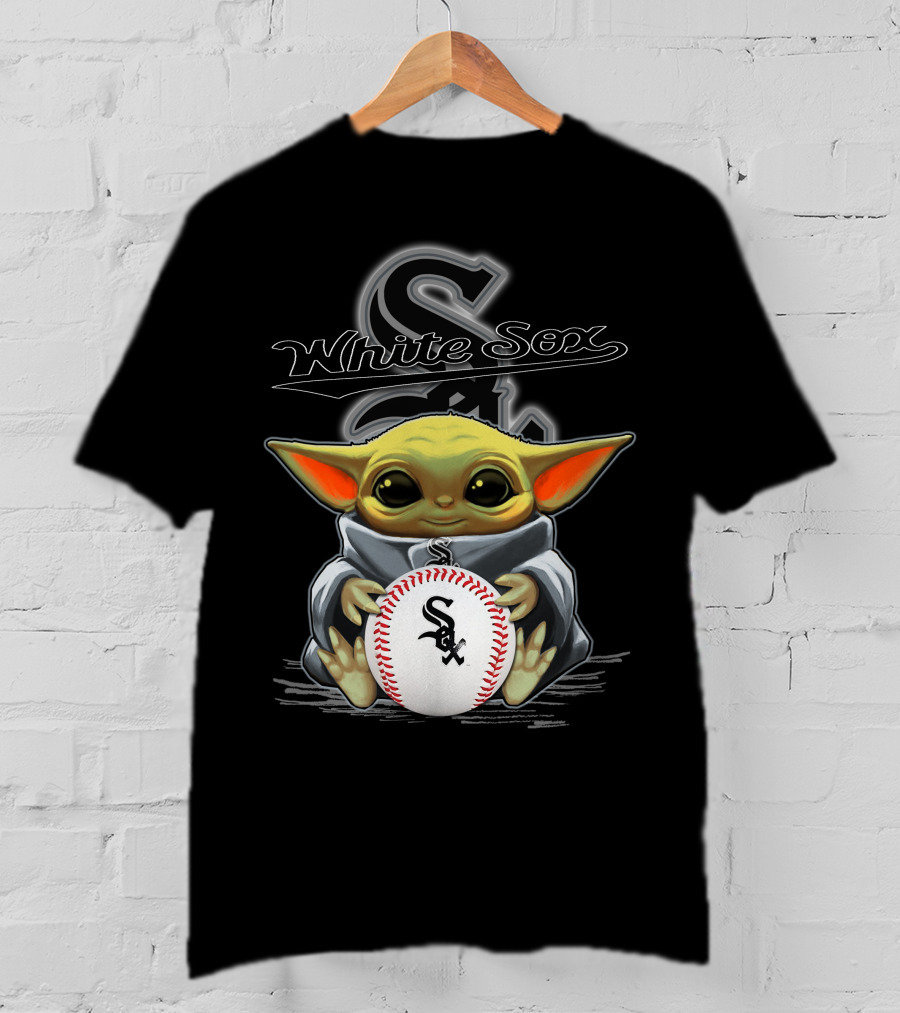 White Sox Yoda Baseball Sox Logo Star Wars Crossover T-Shirt