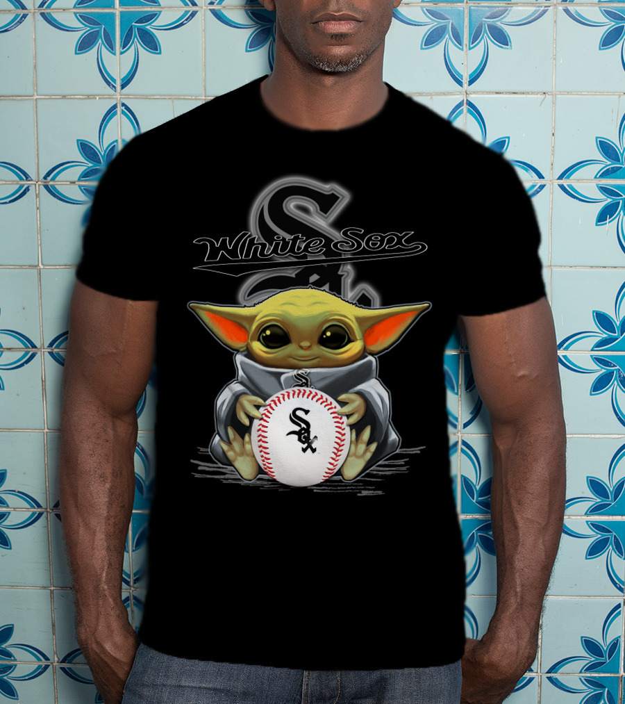 White Sox Yoda Baseball Sox Logo Star Wars Crossover T-Shirt