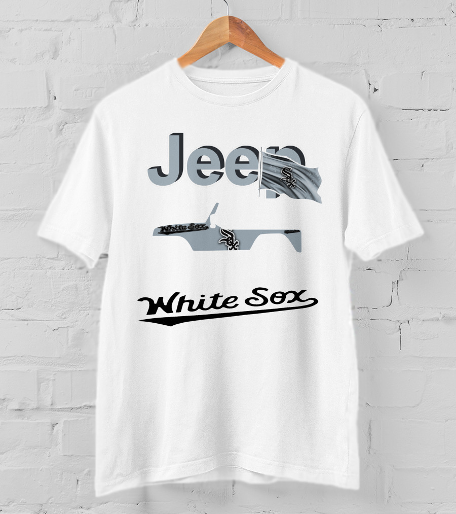 Jeep White Sox Chicago Flag Adventure T-Shirt