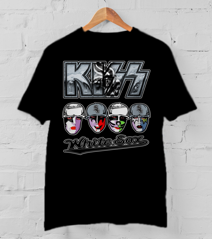 KISS Chicago White Sox Makeup Baseball Crossover T-Shirt