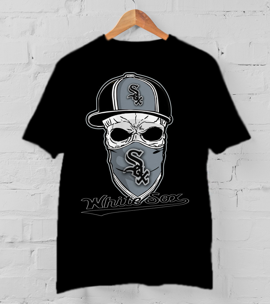 Skull Hat Chicago White Sox Sox Bandana White Sox T-Shirt