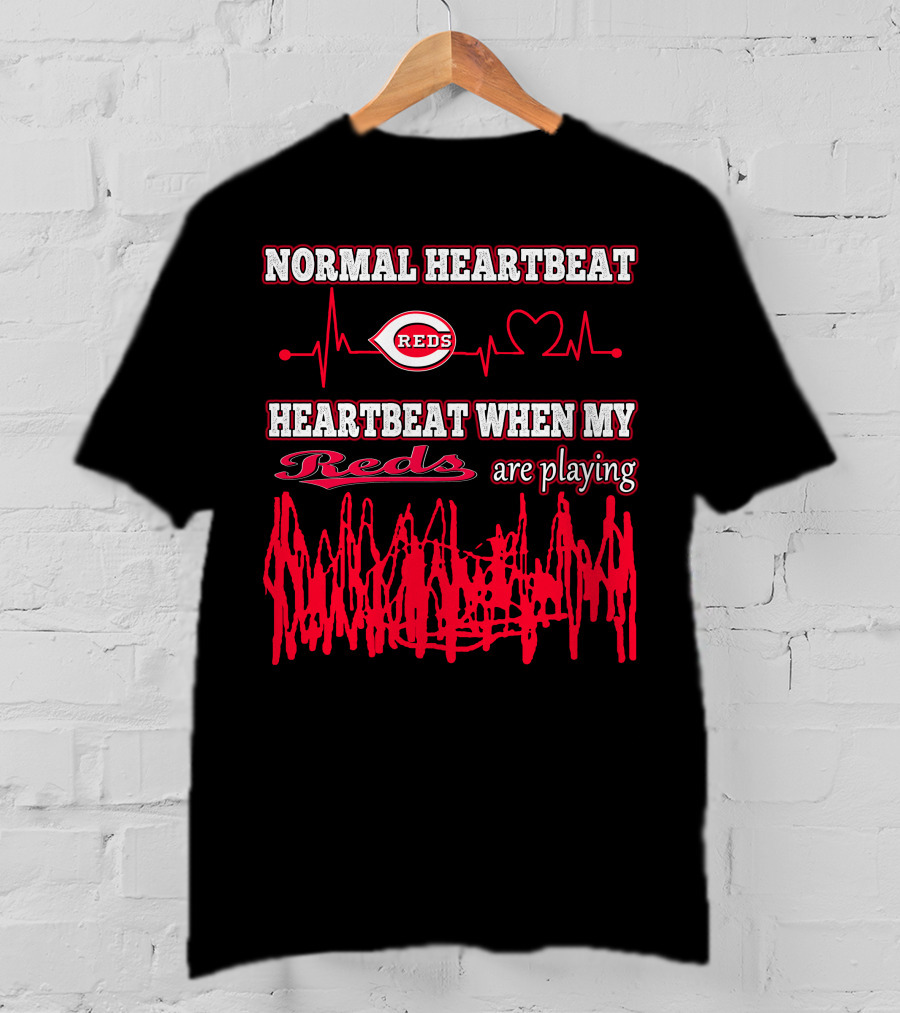 Normal Heartbeat Reds Heartbeat When My Reds Are Playing T-Shirt