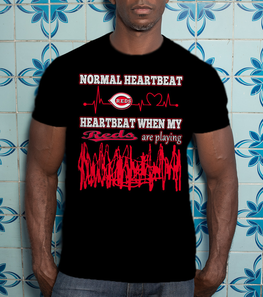 Normal Heartbeat Reds Heartbeat When My Reds Are Playing T-Shirt