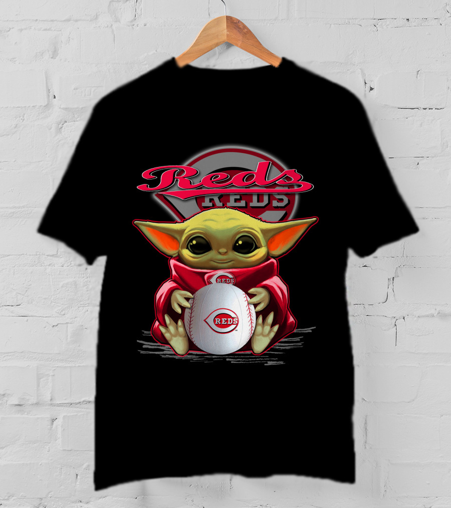 Cincinnati Reds Yoda Baseball Character T-Shirt