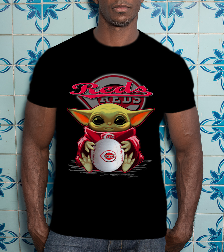 Cincinnati Reds Yoda Baseball Character T-Shirt