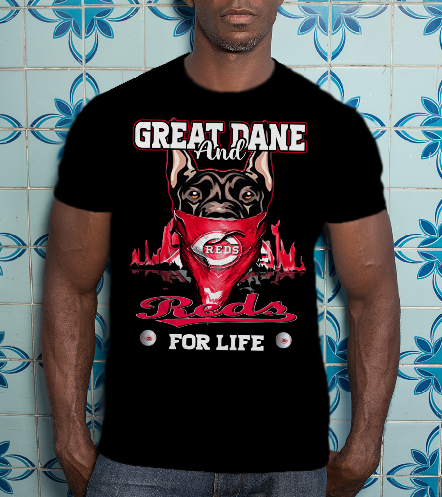 Great Dane And Reds For Life T-Shirt