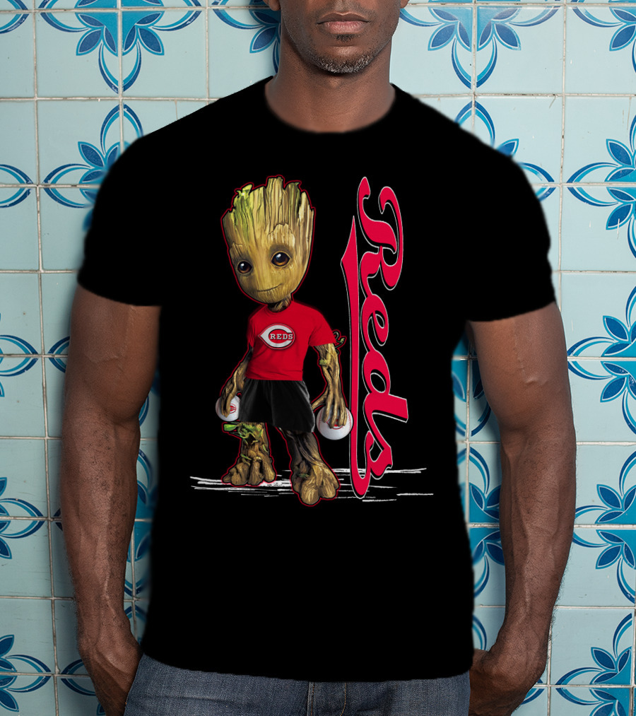 Groot Reds Cincinnati Baseball Fans T-Shirt