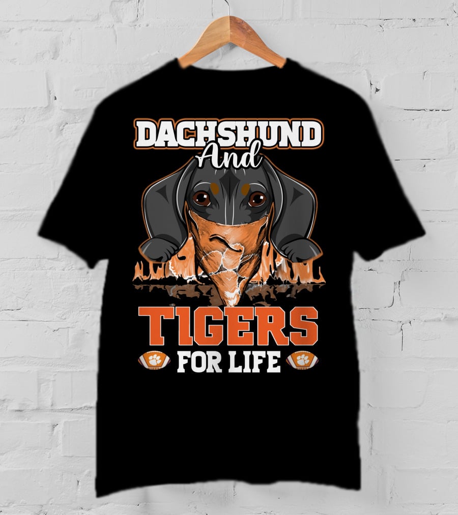 Dachshund And Tigers For Life T-Shirt