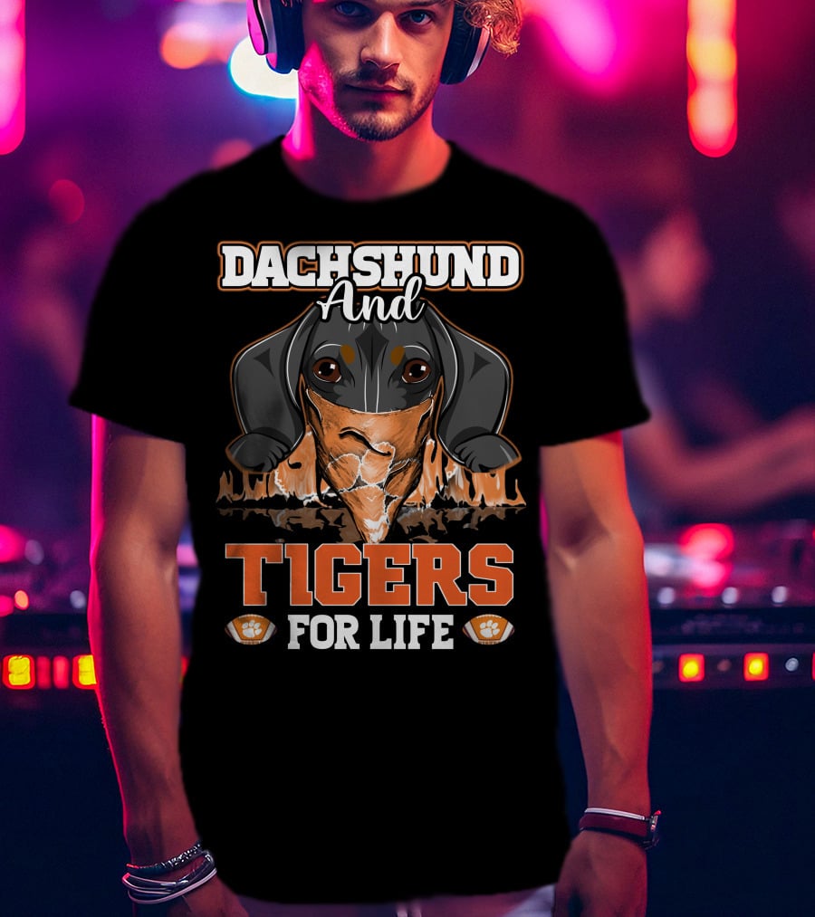 Dachshund And Tigers For Life T-Shirt