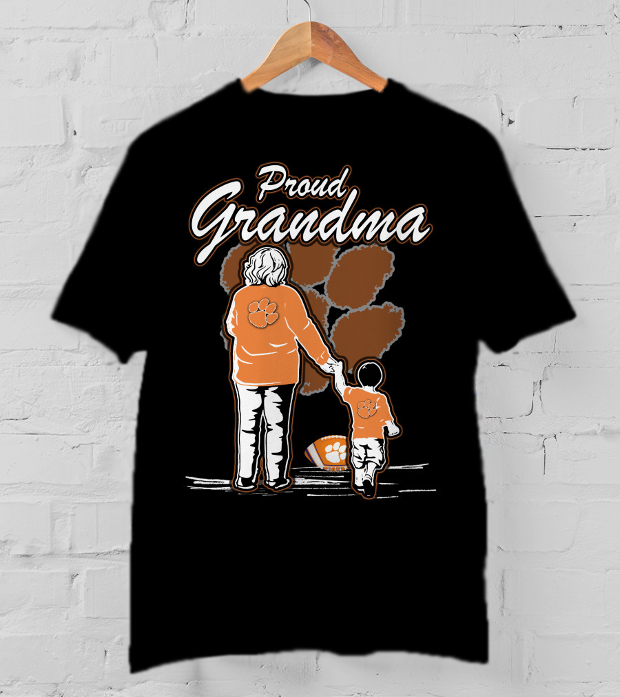 Proud Grandma Clemson Tigers Family Connection T-Shirt
